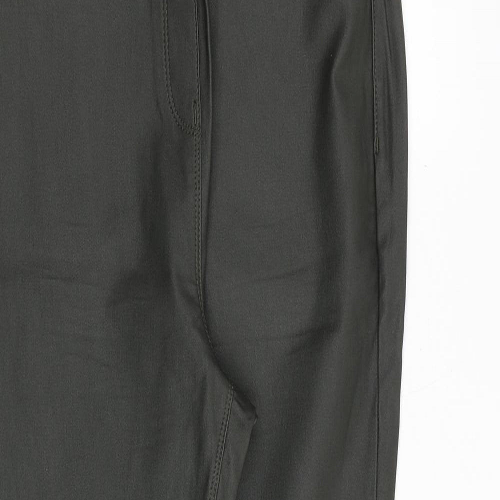 NEXT Womens Grey Viscose Trousers Size 14 Regular