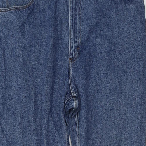 Wrangler Mens Blue Cotton Straight Jeans Size 36 in L32 in Regular Button