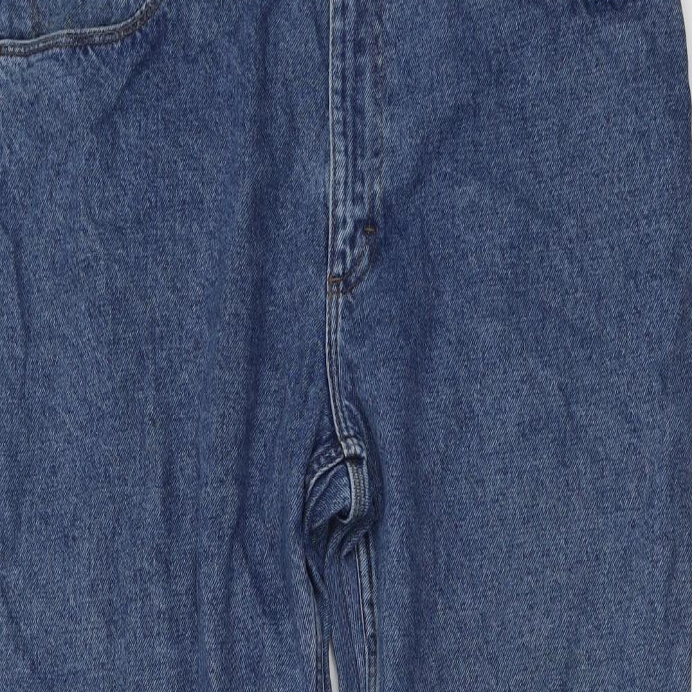 Wrangler Mens Blue Cotton Straight Jeans Size 36 in L32 in Regular Button