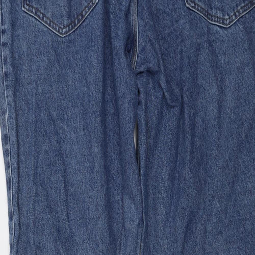 Wrangler Mens Blue Cotton Straight Jeans Size 36 in L32 in Regular Button