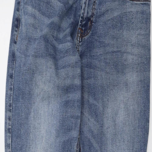 NEXT Mens Blue Cotton Straight Jeans Size 32 in L29 in Slim Button