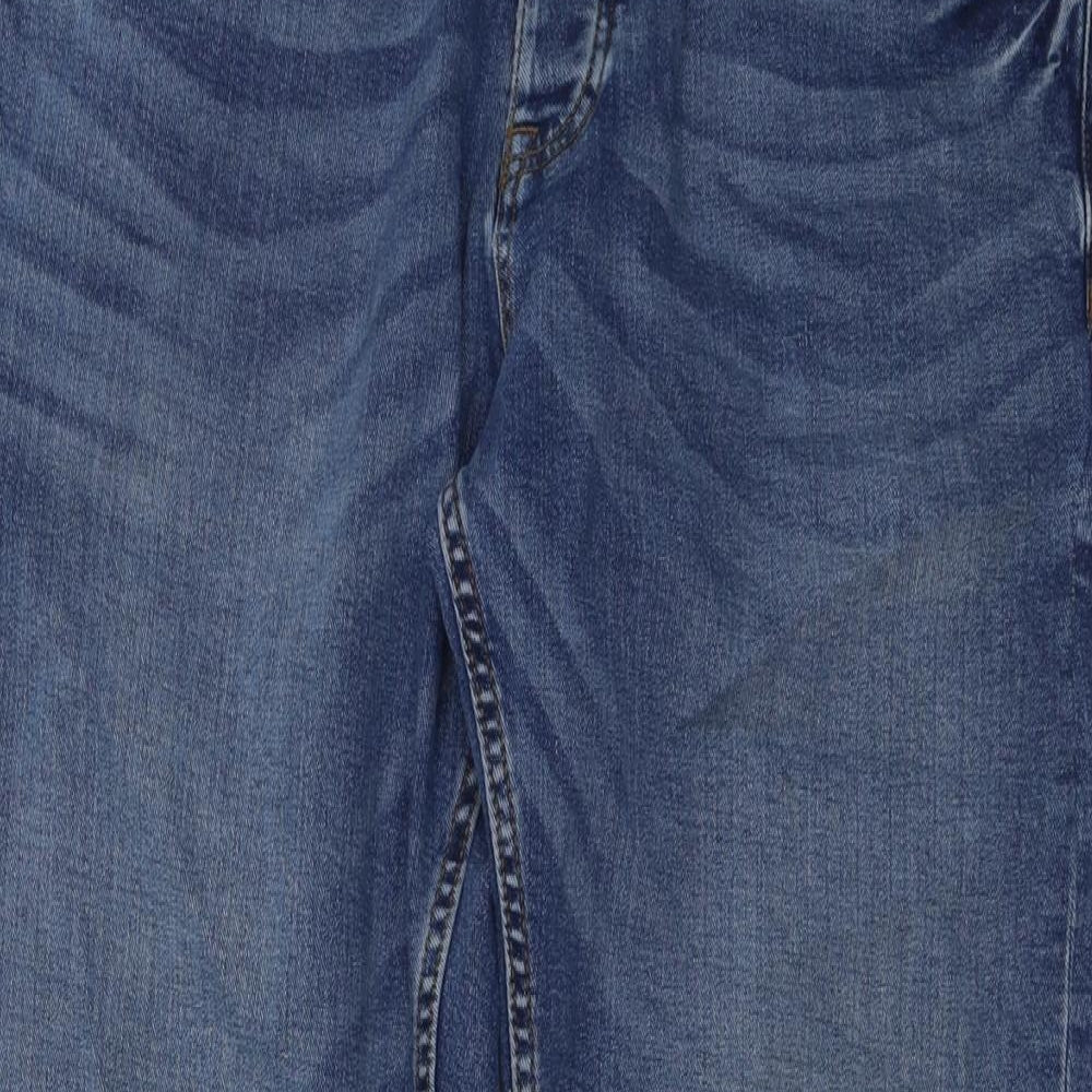 NEXT Mens Blue Cotton Straight Jeans Size 36 in L29 in Regular Button