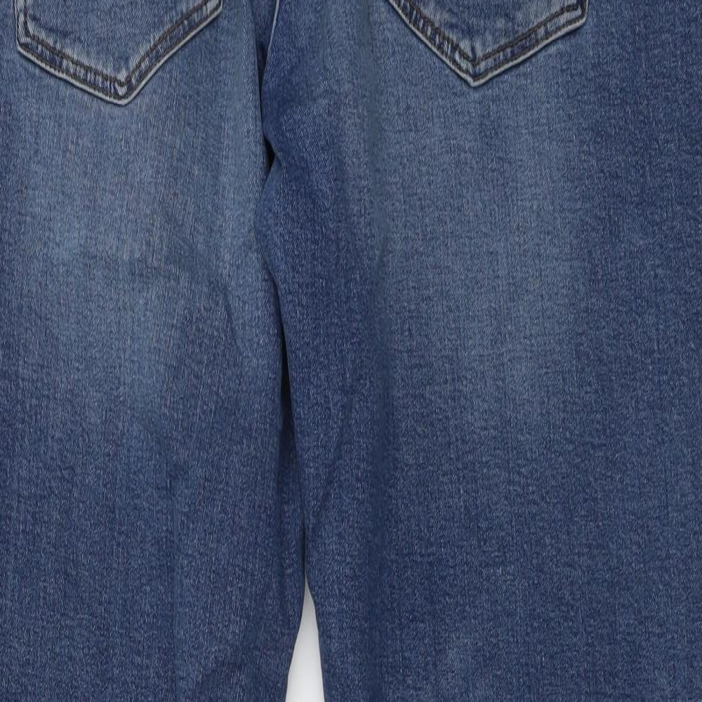 NEXT Mens Blue Cotton Straight Jeans Size 36 in L29 in Regular Button