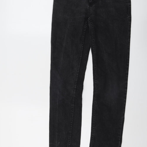 Levi's Boys Black Cotton Straight Jeans Size 14 Years Regular Button