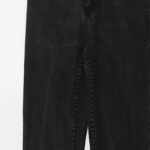Levi's Boys Black Cotton Straight Jeans Size 14 Years Regular Button