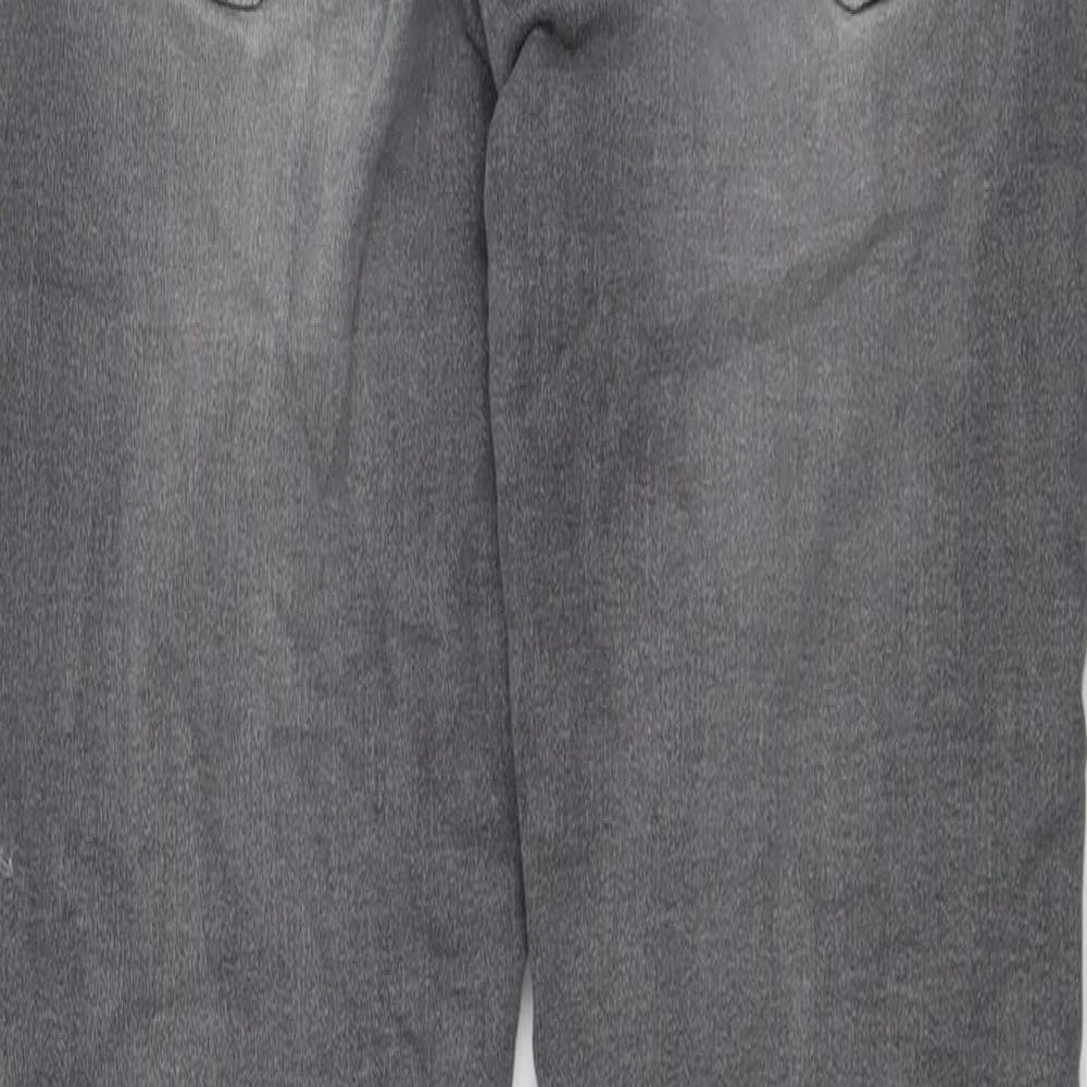 Tommy Hilfiger Boys Grey Cotton Skinny Jeans Size 14 Years Regular Button