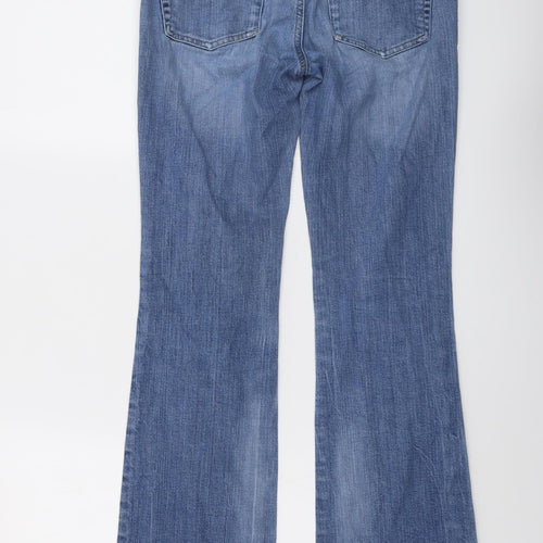Diesel Womens Blue Cotton Bootcut Jeans Size 28 in L32 in Regular Button