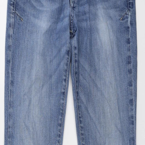 Diesel Womens Blue Cotton Bootcut Jeans Size 28 in L32 in Regular Button
