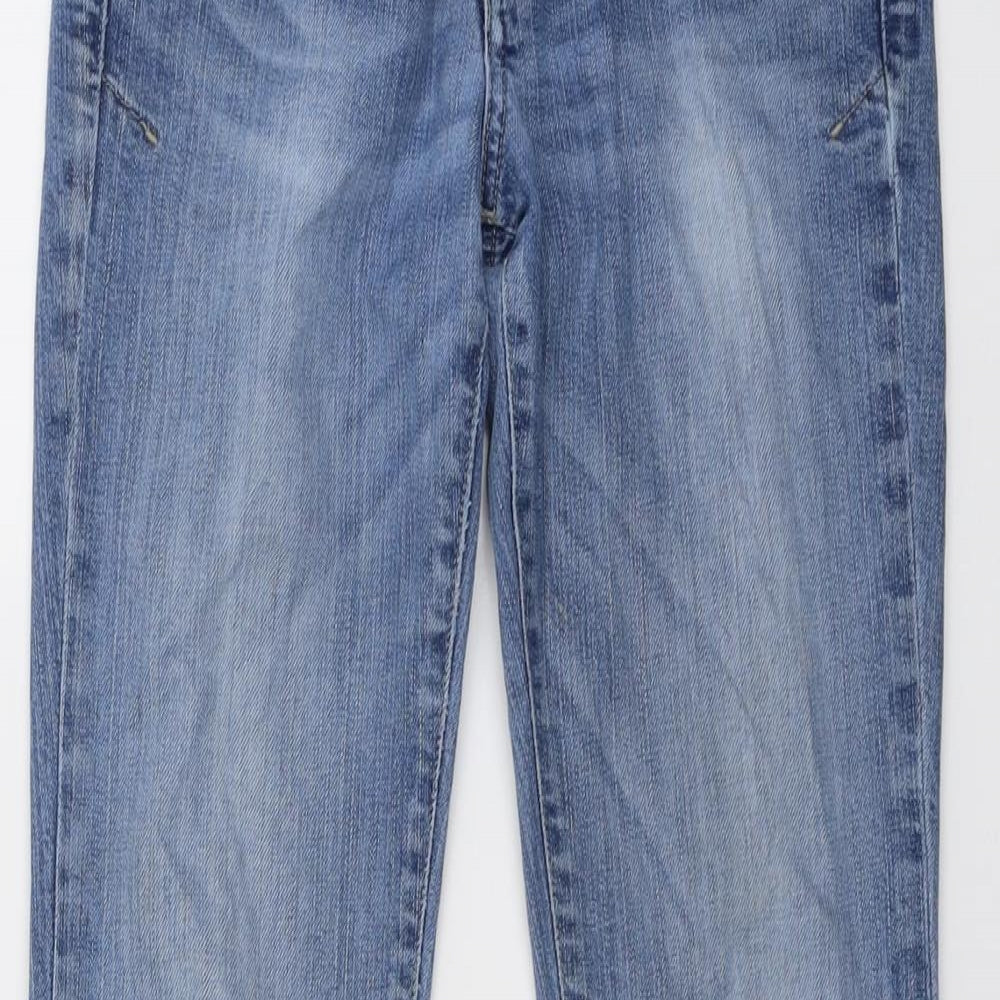 Diesel Womens Blue Cotton Bootcut Jeans Size 28 in L32 in Regular Button