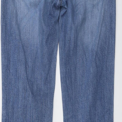 Diesel Womens Blue Cotton Bootcut Jeans Size 28 in L32 in Regular Button