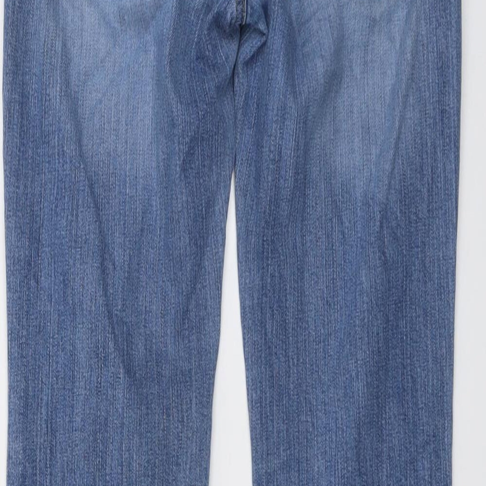 Diesel Womens Blue Cotton Bootcut Jeans Size 28 in L32 in Regular Button