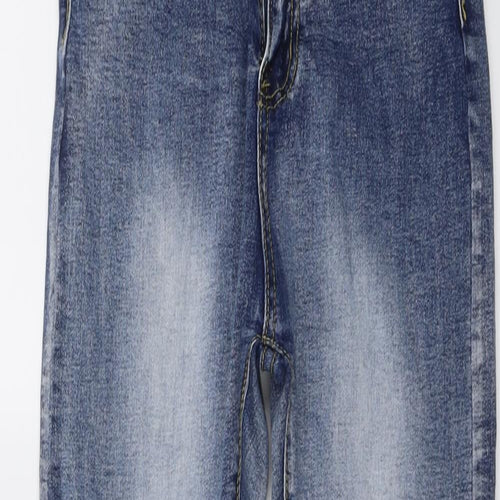 Denim Wise Womens Blue Cotton Skinny Jeans Size 8 L26 in Regular Button