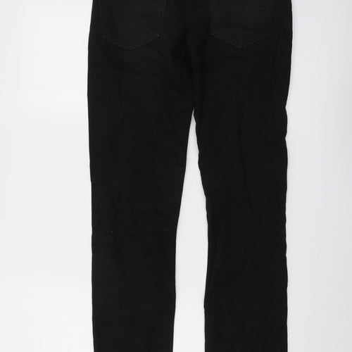 Levi's Mens Black Cotton Straight Jeans Size 29 in L32 in Regular Button