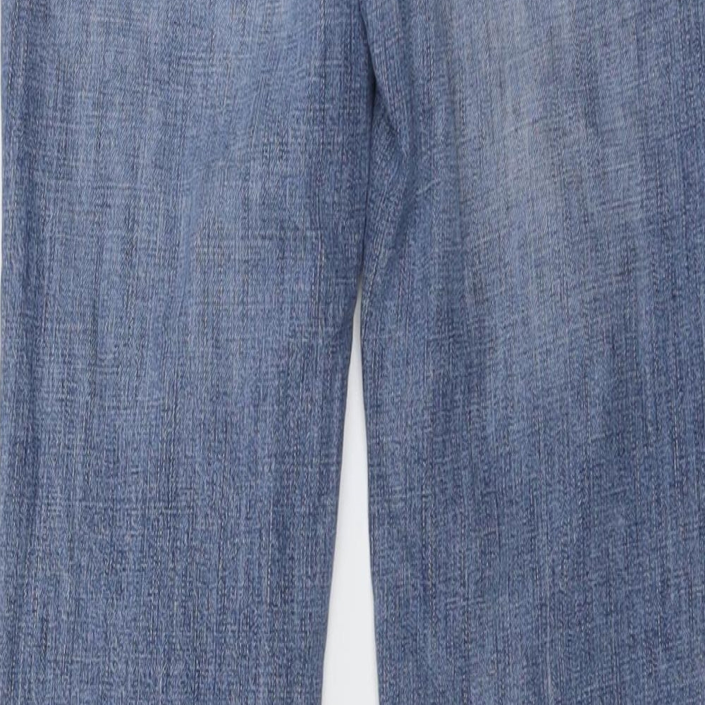 Gap Womens Blue Cotton Straight Jeans Size 26 in L28 in Regular Button