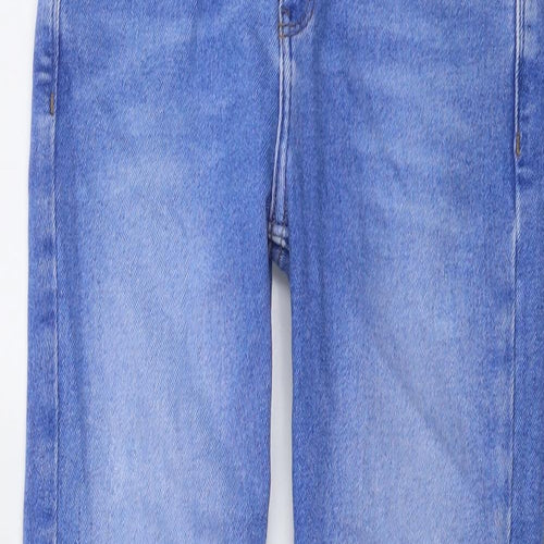 River Island Womens Blue Cotton Skinny Jeans Size 8 L27 in Regular Button