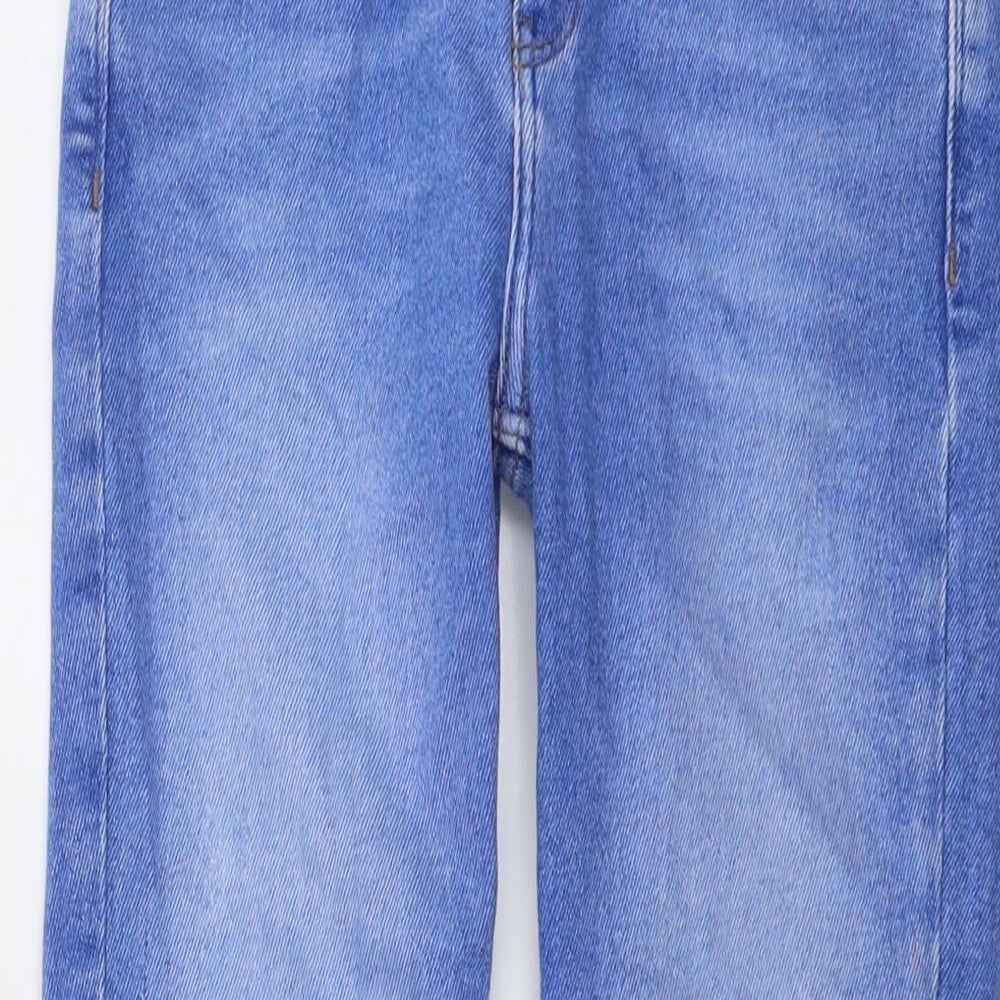 River Island Womens Blue Cotton Skinny Jeans Size 8 L27 in Regular Button
