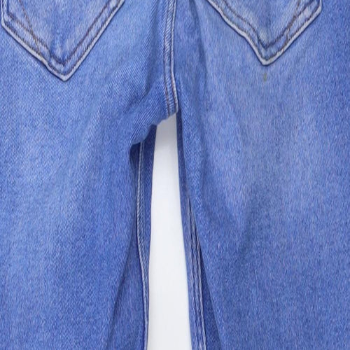 River Island Womens Blue Cotton Skinny Jeans Size 8 L27 in Regular Button