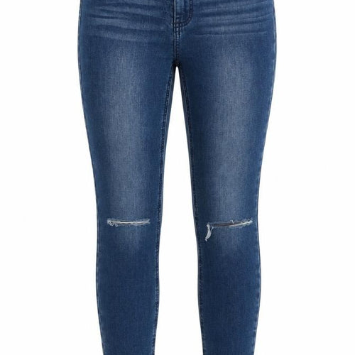 Seed Womens Blue Cotton Skinny Jeans Size 10 L29 in Regular Button