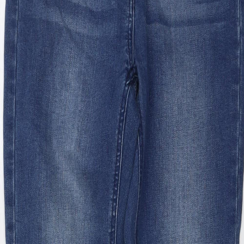 Seed Womens Blue Cotton Skinny Jeans Size 10 L29 in Regular Button