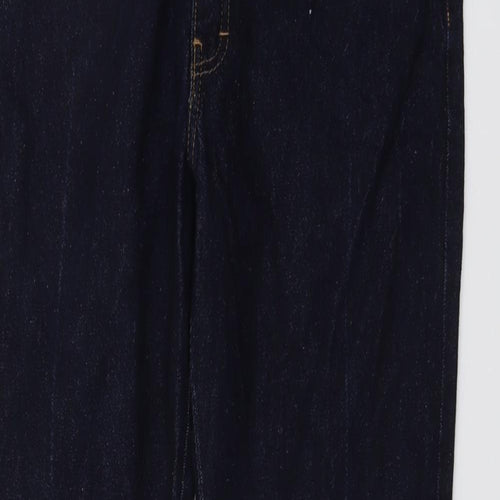 Run & Fly Mens Blue Cotton Bootcut Jeans Size 34 in L32 in Regular Button