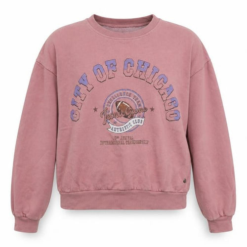 Pull&Bear Womens Pink Cotton Pullover Sweatshirt Size S Pullover - City of Chicago