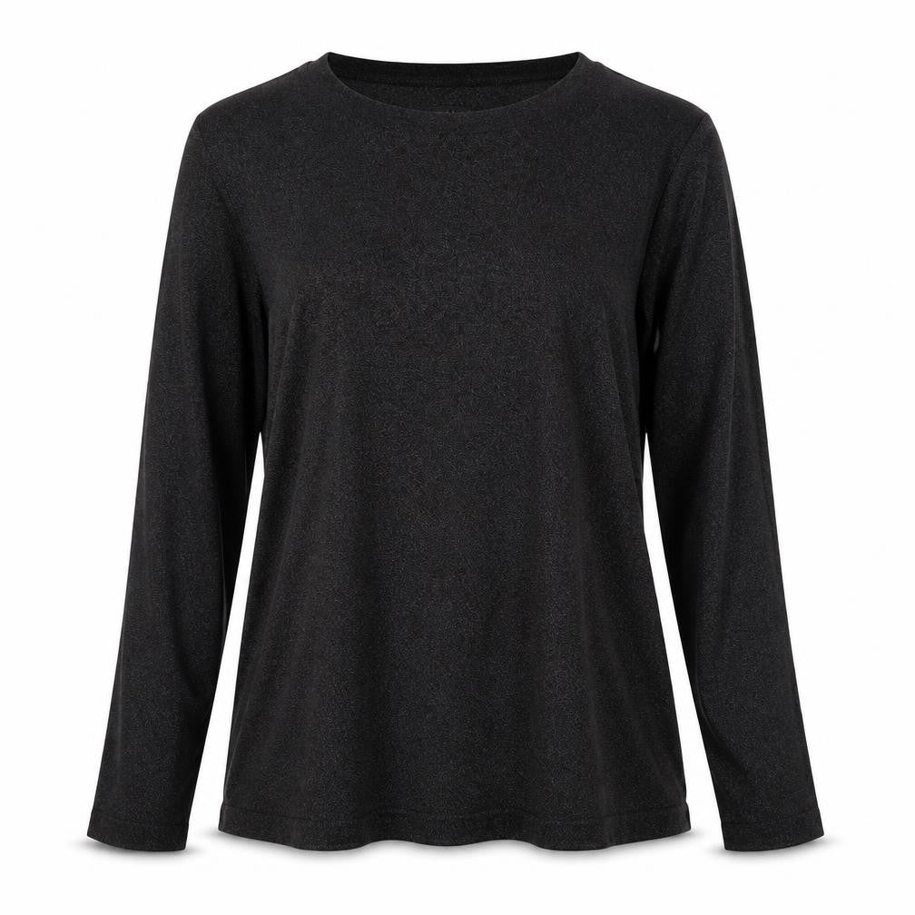 Mohito Womens Black Polyester Basic T-Shirt Size XS Round Neck