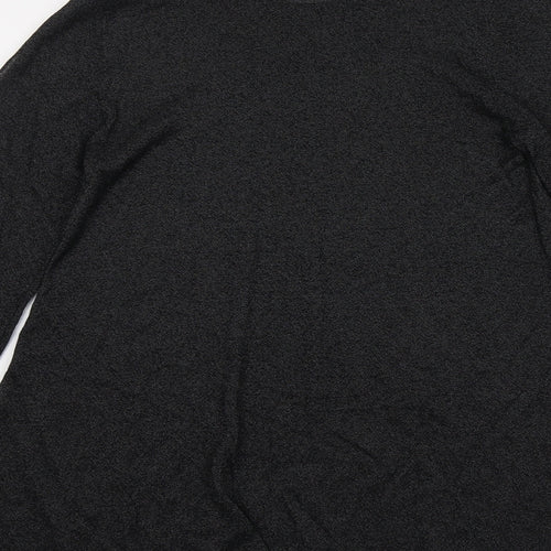 Mohito Womens Black Polyester Basic T-Shirt Size XS Round Neck