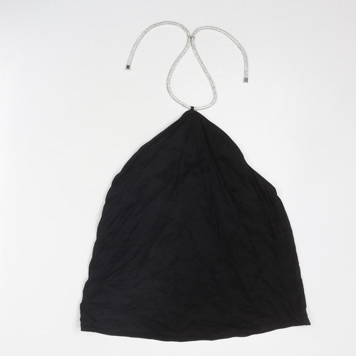 H&M Womens Black Viscose Basic Blouse Size S Halter