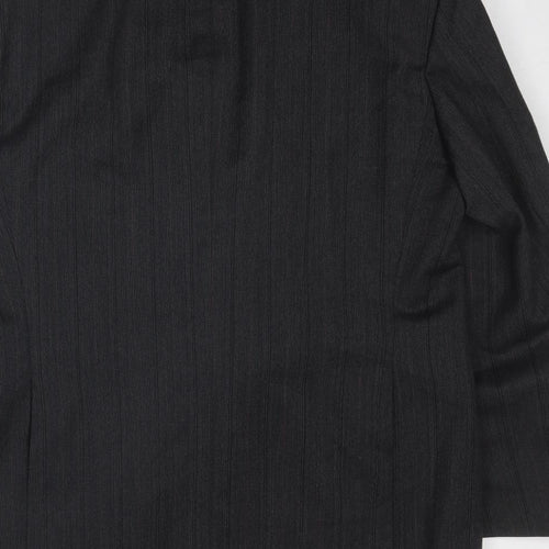 Leithauser Mens Grey Striped Wool Jacket Suit Jacket Size 42 Regular