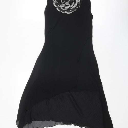 Pussycat London Womens Black Polyester Fit & Flare Size M Scoop Neck Pullover