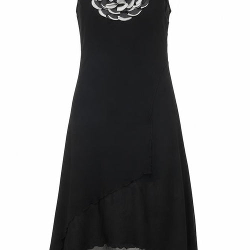 Pussycat London Womens Black Polyester Fit & Flare Size M Scoop Neck Pullover