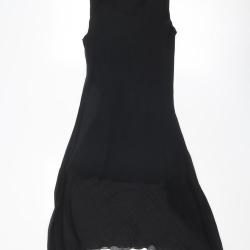 Pussycat London Womens Black Polyester Fit & Flare Size M Scoop Neck Pullover