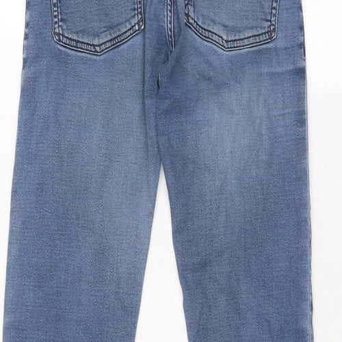 Emporio Armani Mens Blue Cotton Straight Jeans Size 30 in Regular Zip