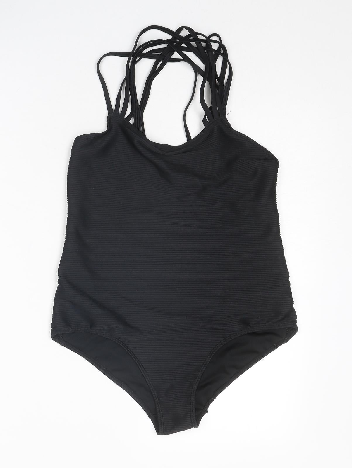 ESMARA Womens Black Polyester One Piece Size 14 - Strappy