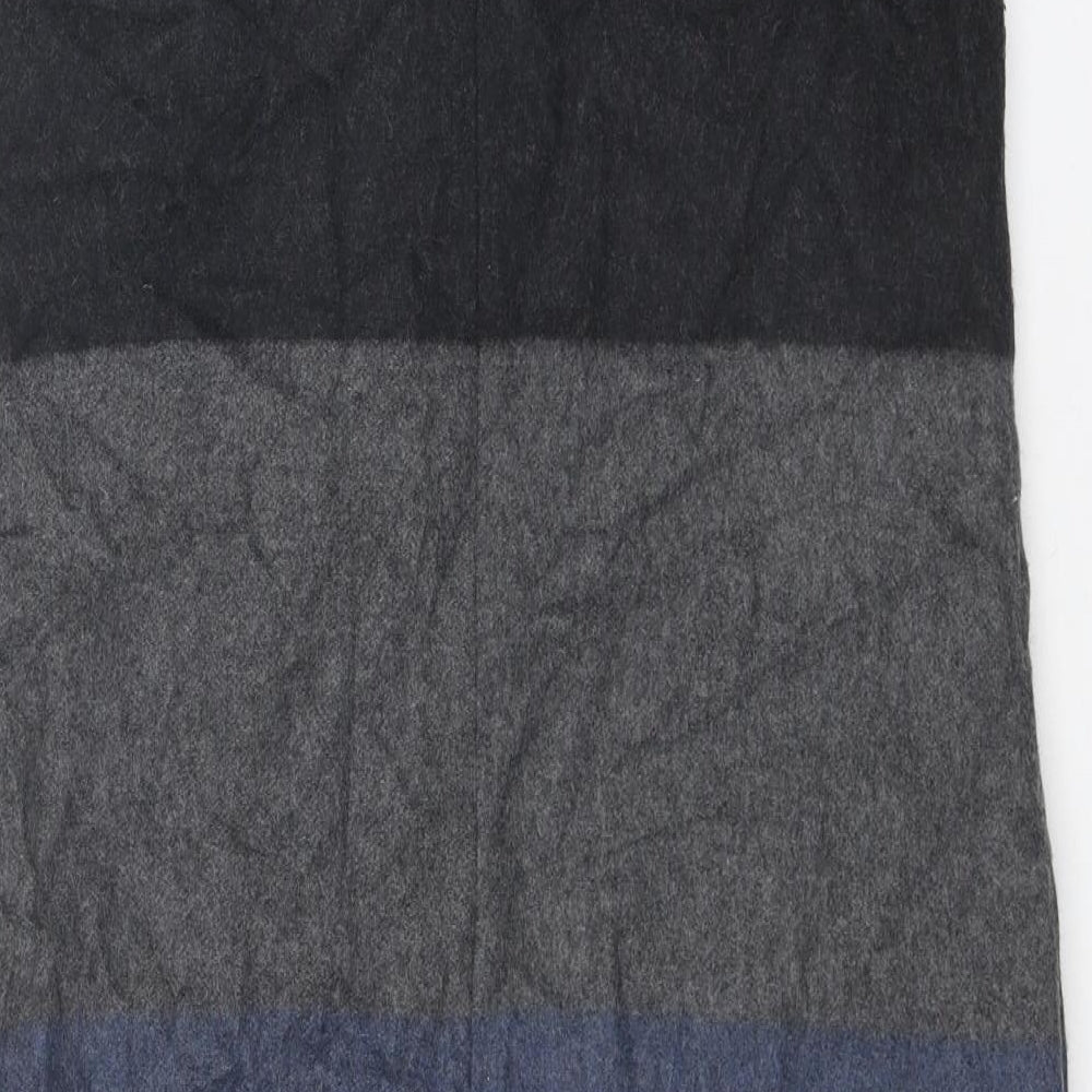 Hobbs Womens Blue Colourblock Wool Shift Size 10 Round Neck Zip