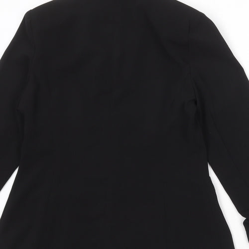 New Look Womens Black Polyester Jacket Blazer Size 10 - Open