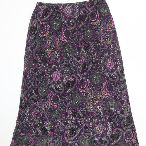 Hudson & Onslow Womens Multicoloured Geometric Polyester Swing Skirt Size 12