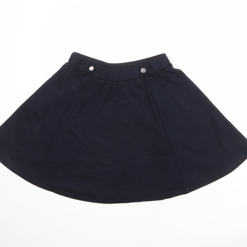 New Look Womens Blue Polyester Skater Skirt Size 10