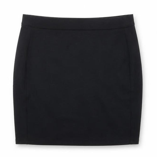 Marks and Spencer Girls Black Viscose Mini Skirt Size 13-14 Years Regular Pull On