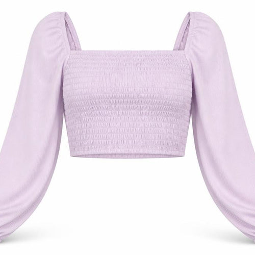 Divided by H&M Womens Purple Polyester Cropped Tank Size XS Square Neck