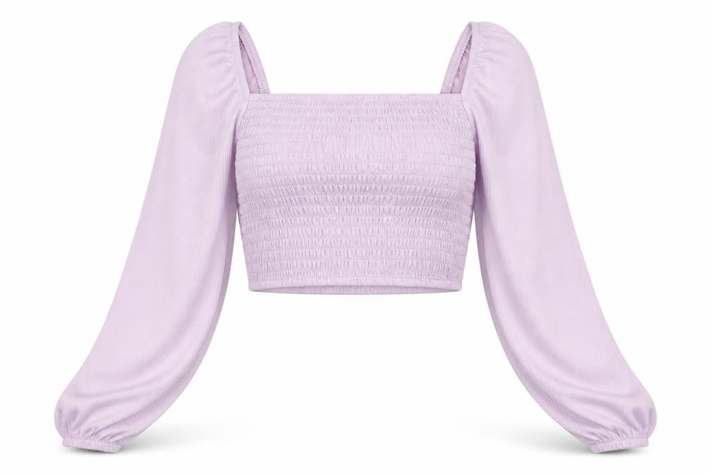 Divided by H&M Womens Purple Polyester Cropped Tank Size XS Square Neck