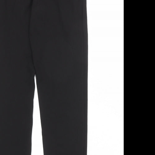 Zara Womens Black Polyester Trousers Size XS Regular Drawstring