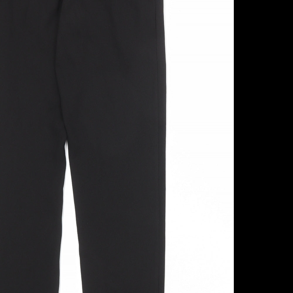 Zara Womens Black Polyester Trousers Size XS Regular Drawstring