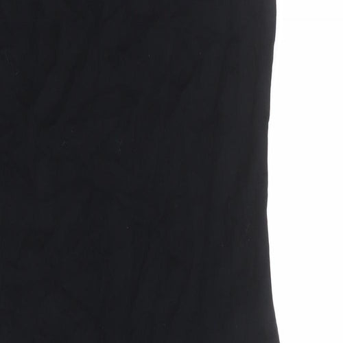 Wallis Womens Black Viscose Shift Size 10 Round Neck Pullover