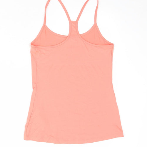 GOODMOVE Womens Pink Polyester Pullover Tank Size 10 Scoop Neck Pullover