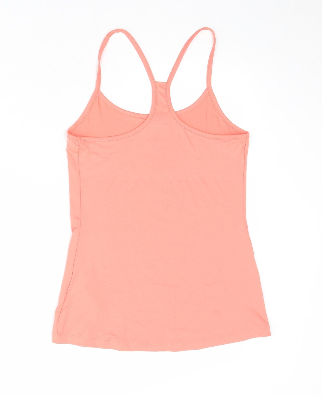 GOODMOVE Womens Pink Polyester Pullover Tank Size 10 Scoop Neck Pullover