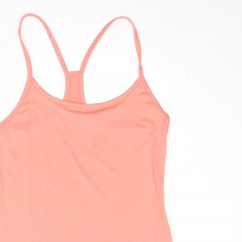 GOODMOVE Womens Pink Polyester Pullover Tank Size 10 Scoop Neck Pullover