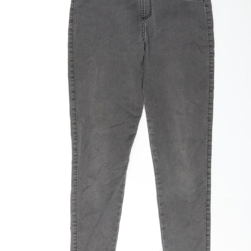 Marks and Spencer Girls Grey Cotton Jegging Jeans Size 14-15 Years Regular Pullover