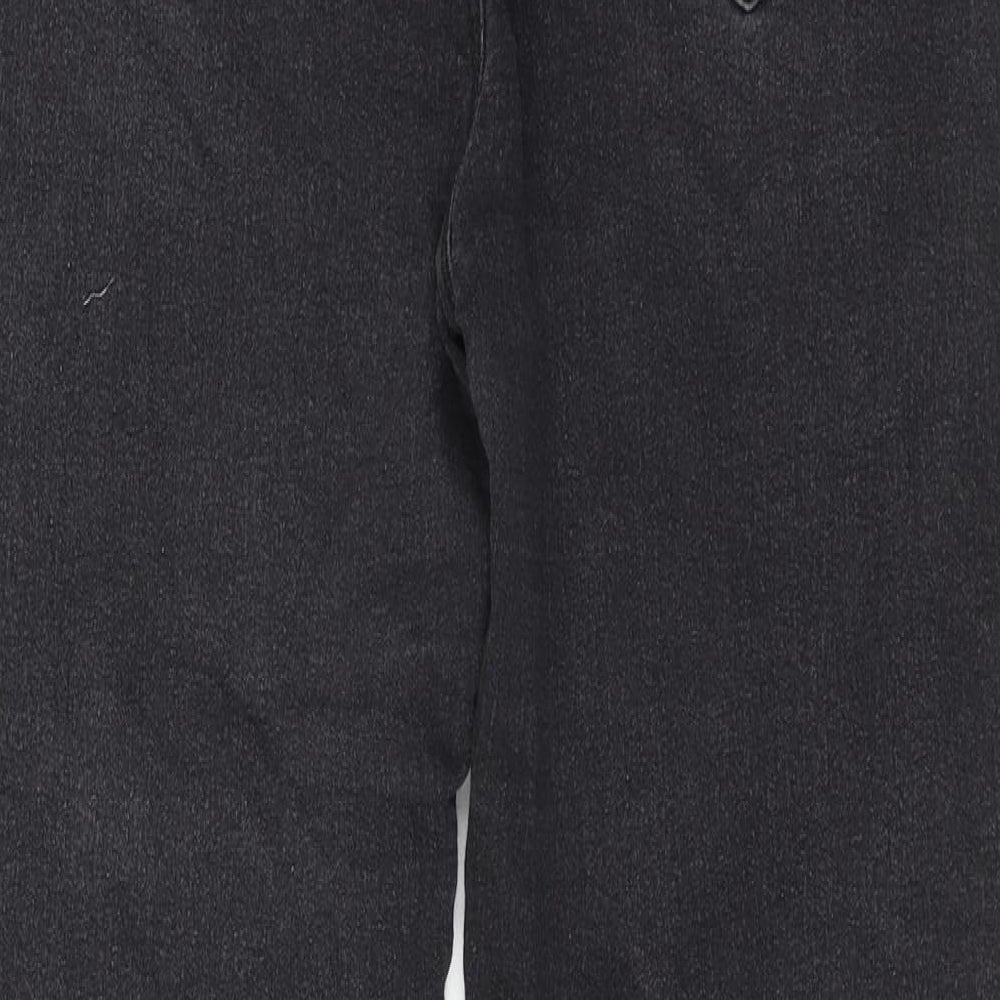 Appeal Womens Grey Cotton Skinny Jeans Size 16 L32 in Regular Zip