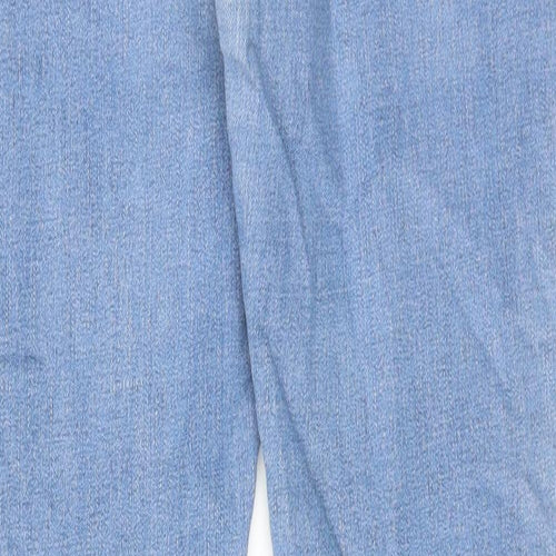 Crew Clothing Womens Blue Cotton Skinny Jeans Size 12 Regular Zip
